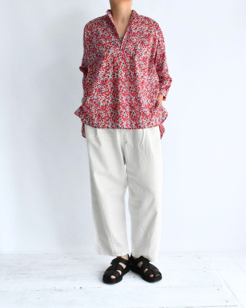 スキッパーシャツ（LIBERTY） WiltshireRed