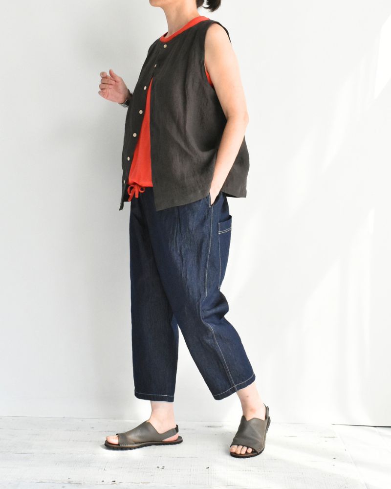 ビックポケットペグトップパンツ (DENIM) Indigo