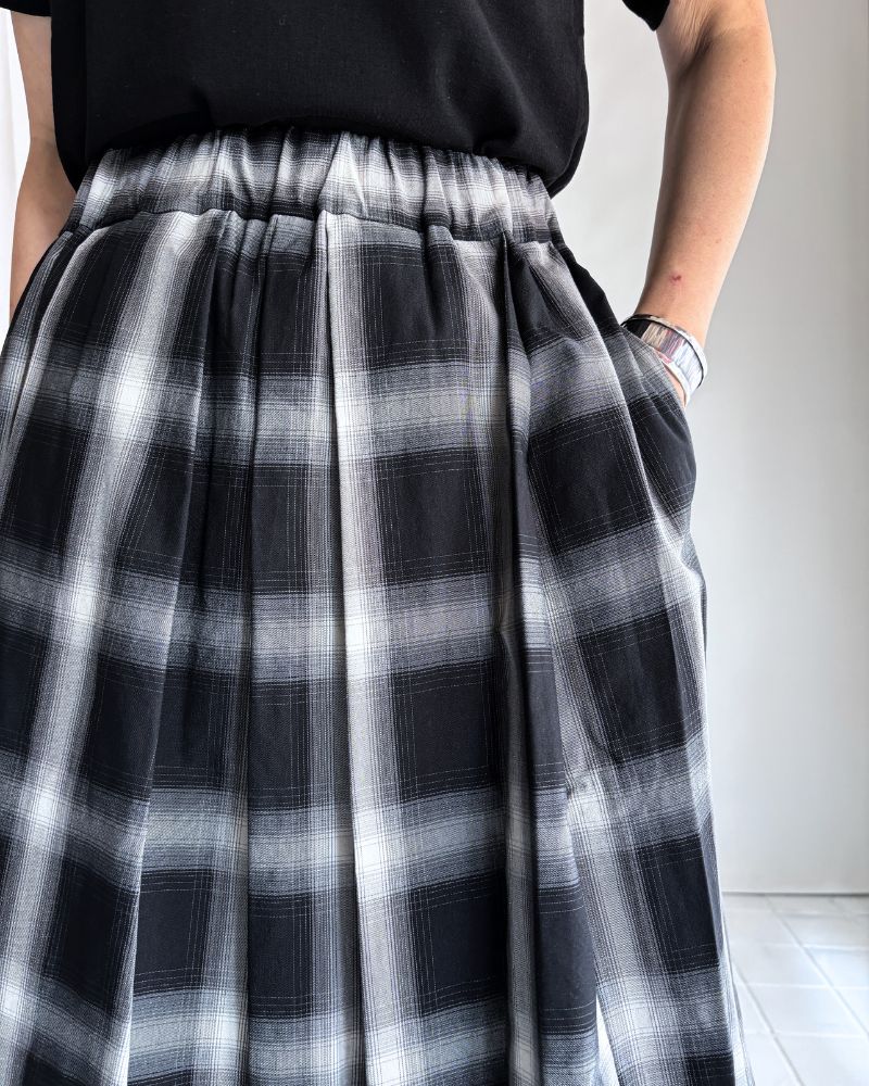 DOLLY-W タックスカート GrayCheck