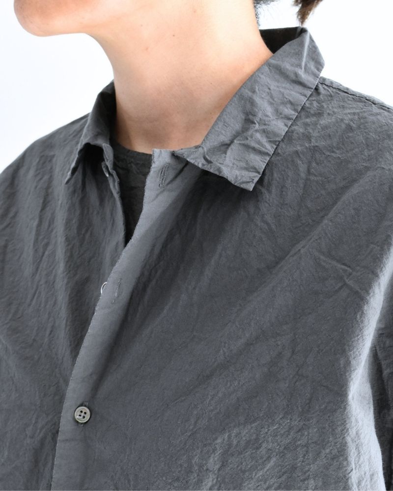 シュリンクフレンチスリーブシャツ Gray