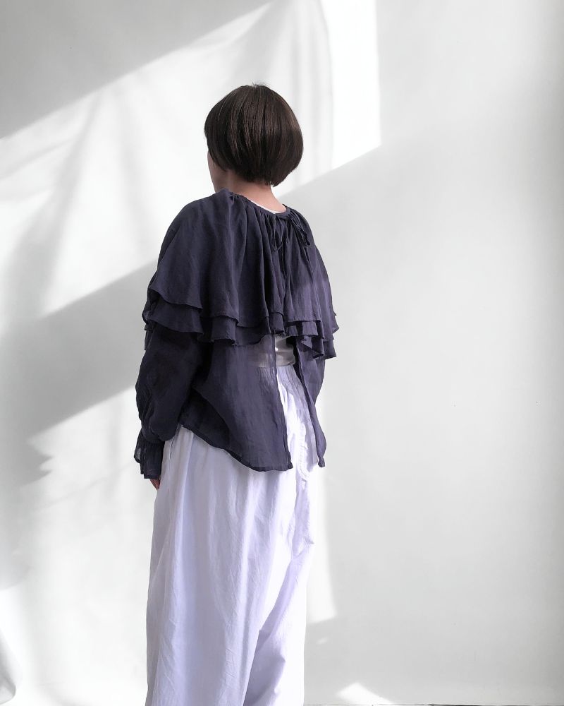 【予約】MS/F G1185 ダブルカラーピエロブラウス（6月初旬 - 6月中旬）