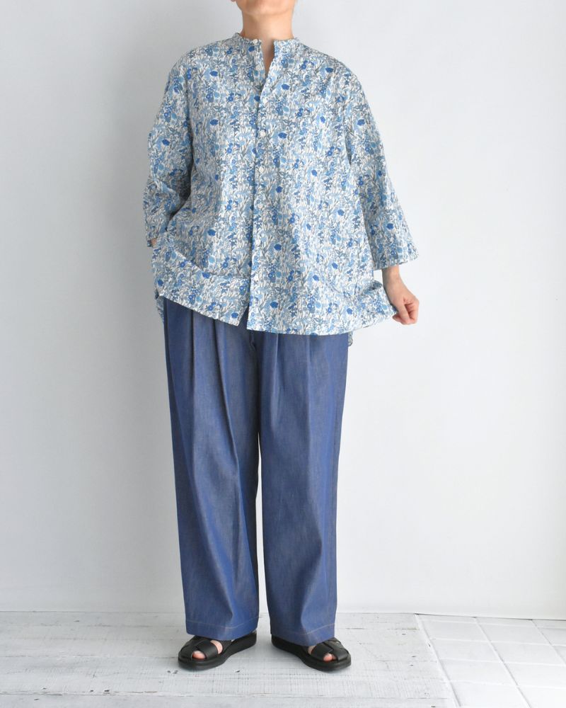 LIBERTY PRINT シャツブラウス Nazuna