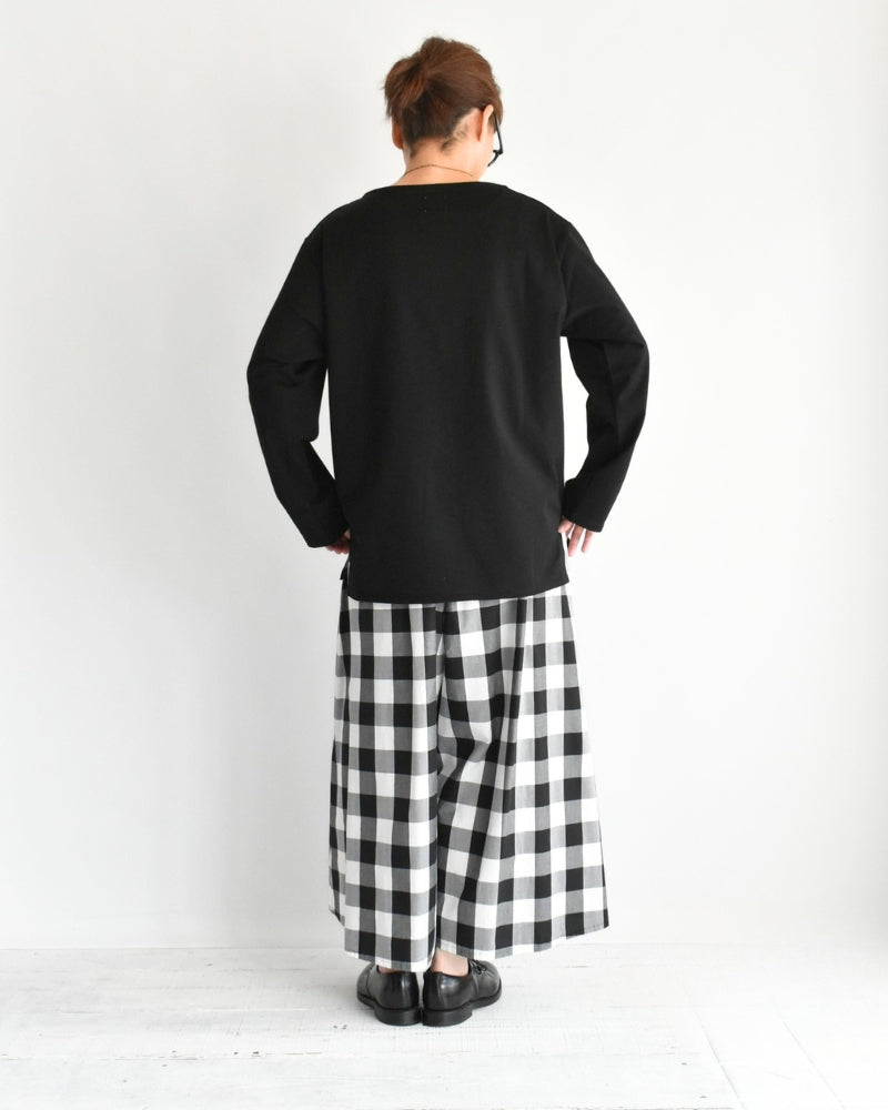 ギザコットン バスクTシャツ Black
