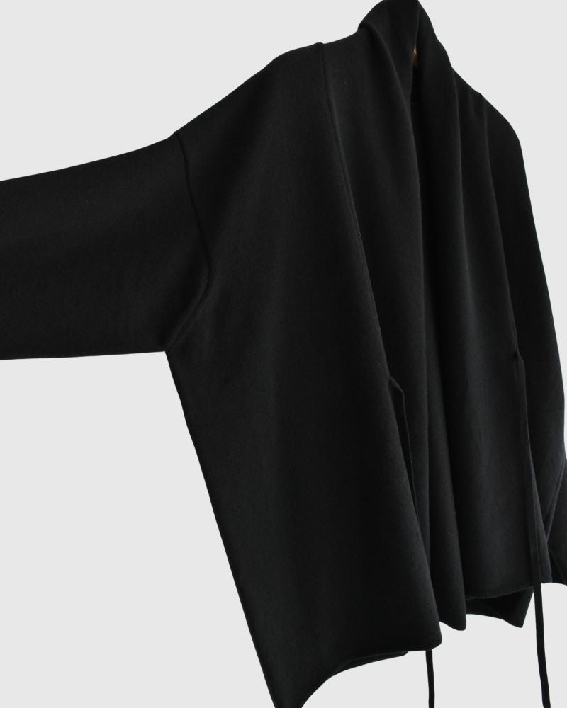 ショールカーディガン Black