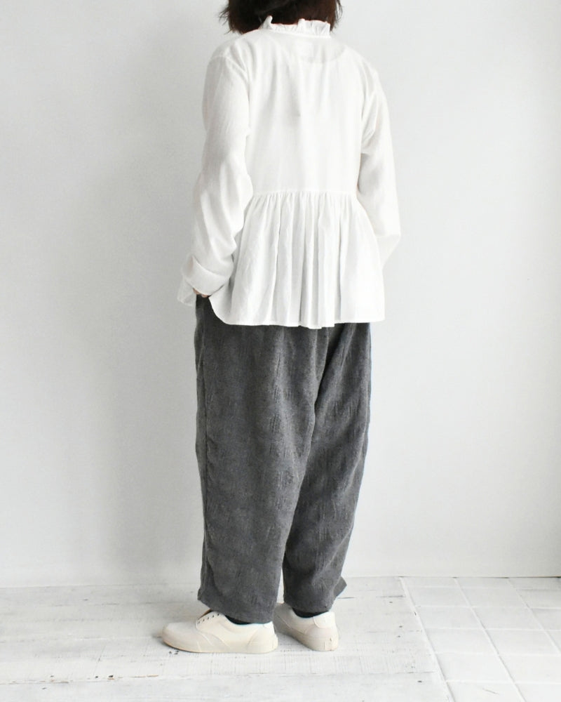ウールチェックパンツ Gray