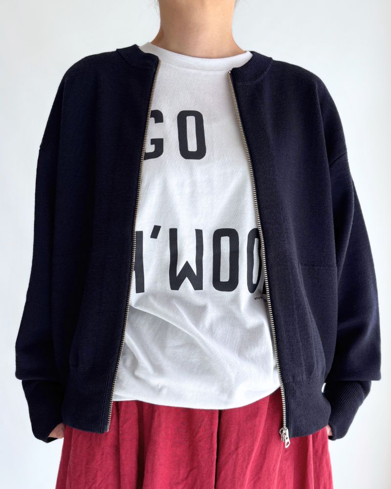 メリノジップライナージャケット Navy