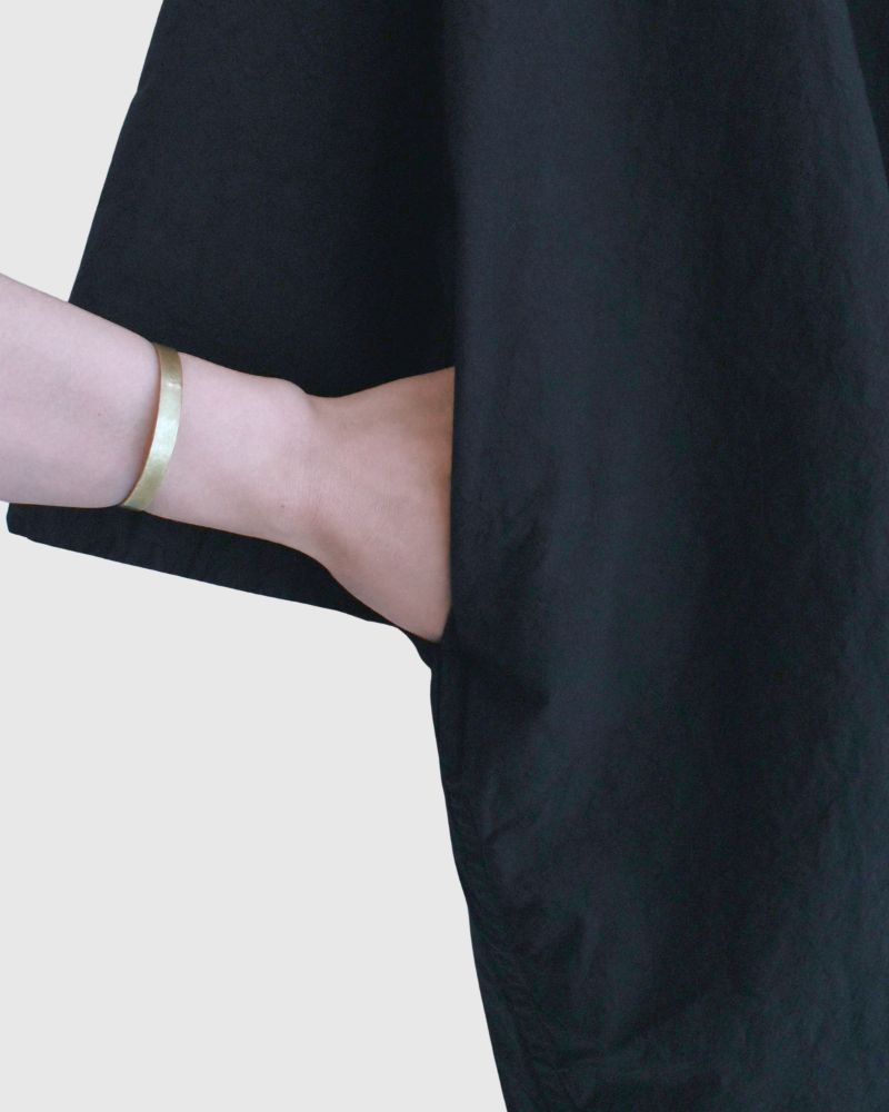 コットンワイドシルエットワンピース NavyBlack