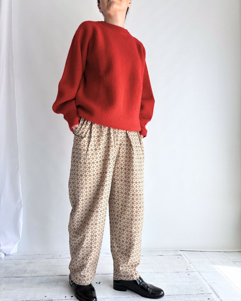 2TUCK TAPERED EASY PANTS Beige