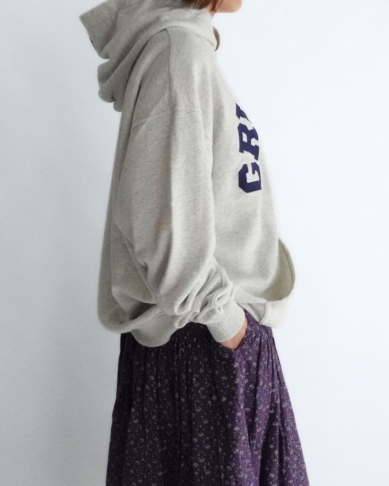 ウラケ GRVYCLRS アップリケ パーカー (MENS) Gray