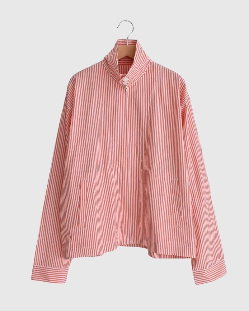 POPLIN STRIPE DRIZZLER JACKET OrangeStripe