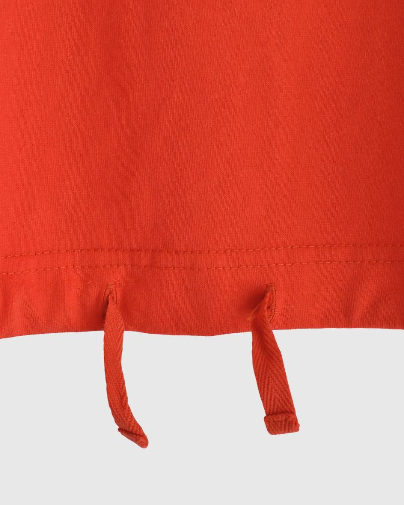 ハーフスリーブ ドロストTシャツ Orange