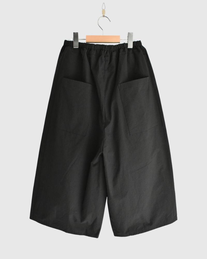 ヴィンテージコットン オーバルパンツ Black