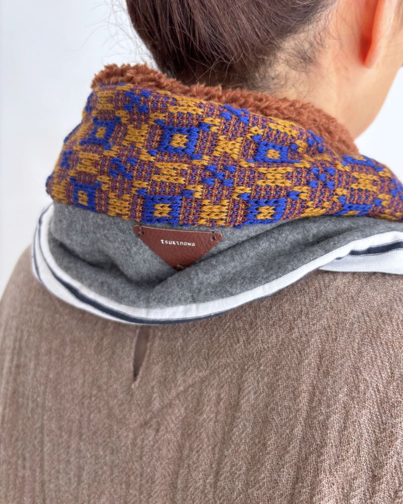 パッチワークロングスヌード