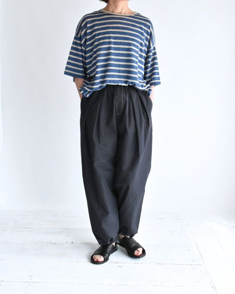 HAKAMA-W タックイージーパンツ Navy
