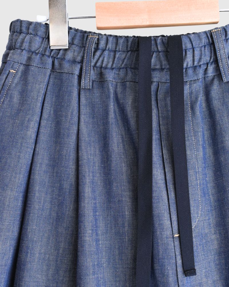HAKU-DENIM タックパンツ Blue