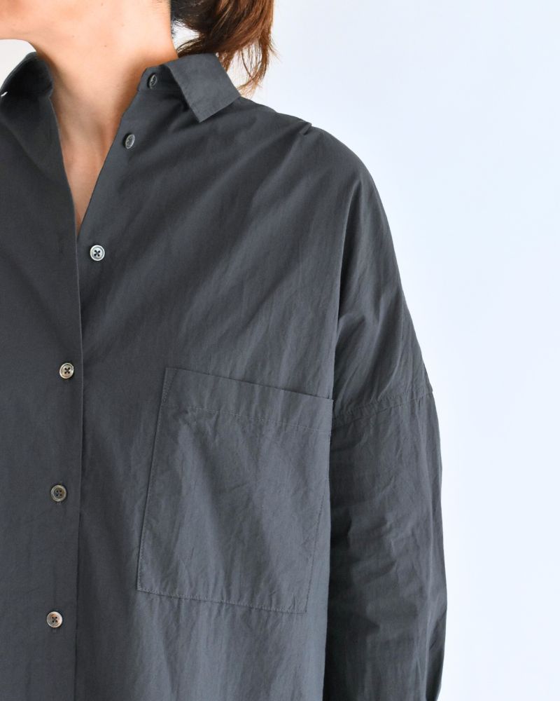 タックコクーンシャツ Gray