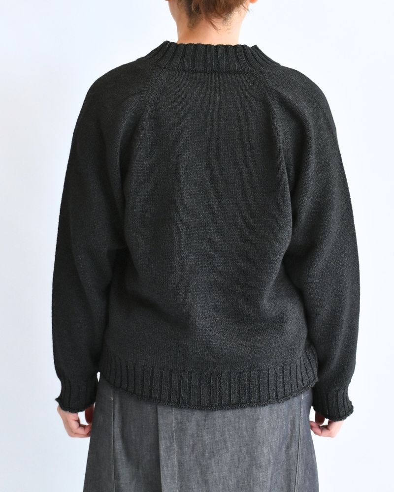 ラグランスリーブカーディガン SumiBlack