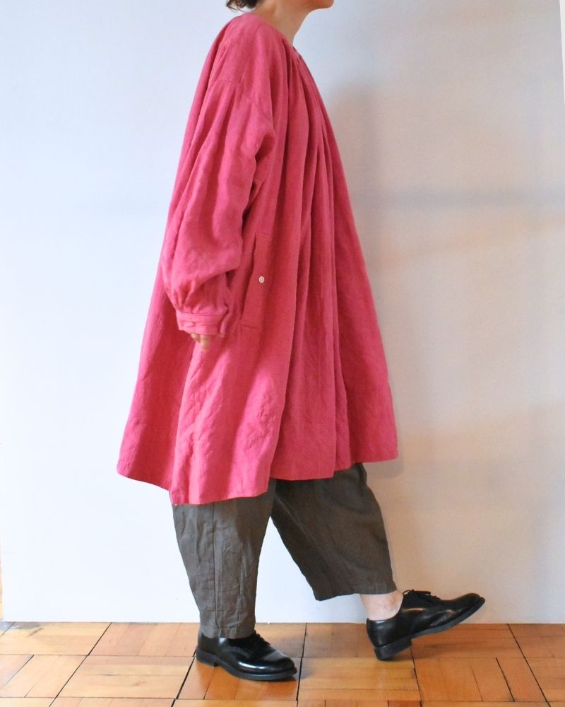 【予約】S/S G1156 LINEN ANTIQUE SMOCK BLOUSE（2月中旬 – 2月末）
