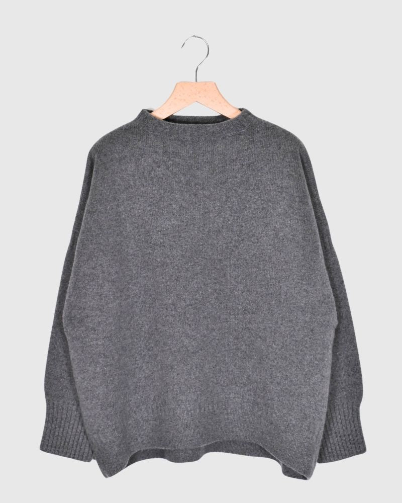 HERIOT ビックシルエットニット Gray