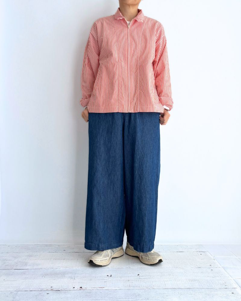 POPLIN STRIPE DRIZZLER JACKET OrangeStripe