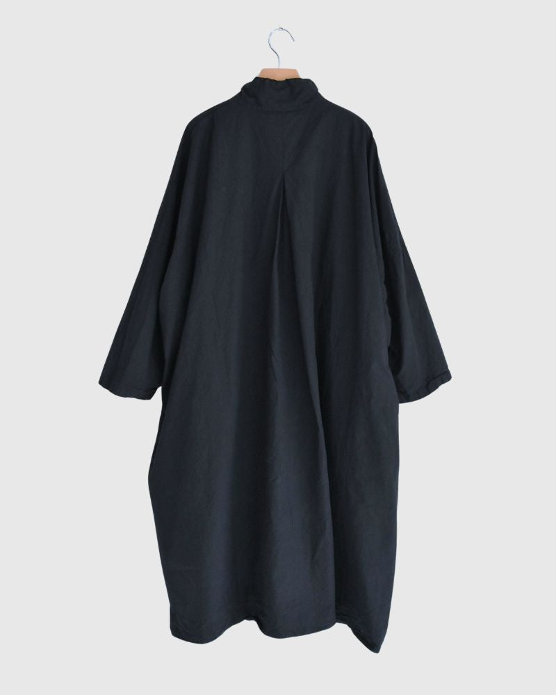 コットンワイドシルエットワンピース NavyBlack