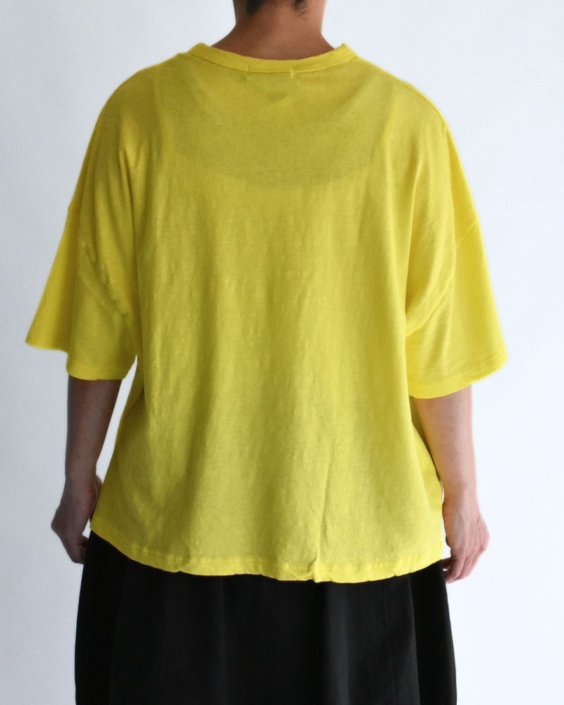 ワイドTシャツ Yellow