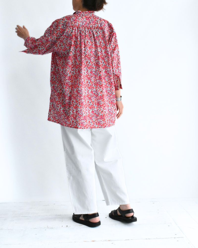 スキッパーシャツ（LIBERTY） WiltshireRed