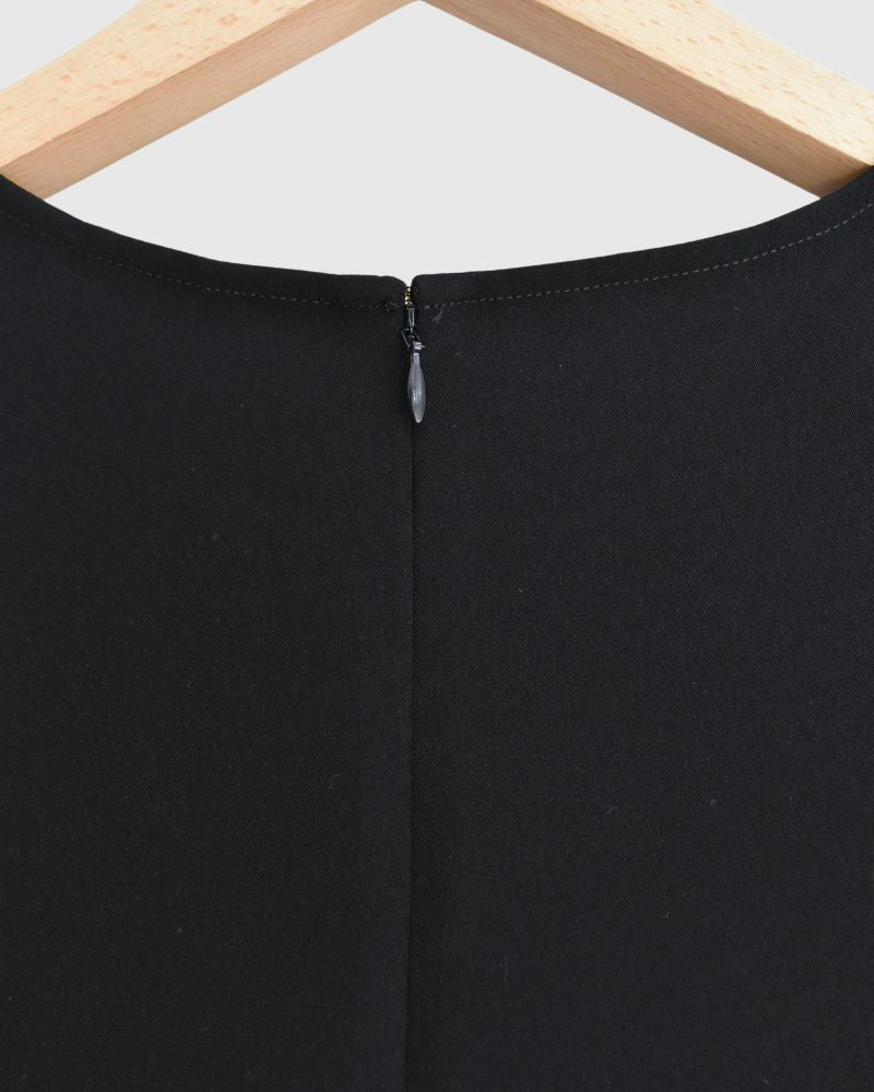 プリーツプルオーバー Black