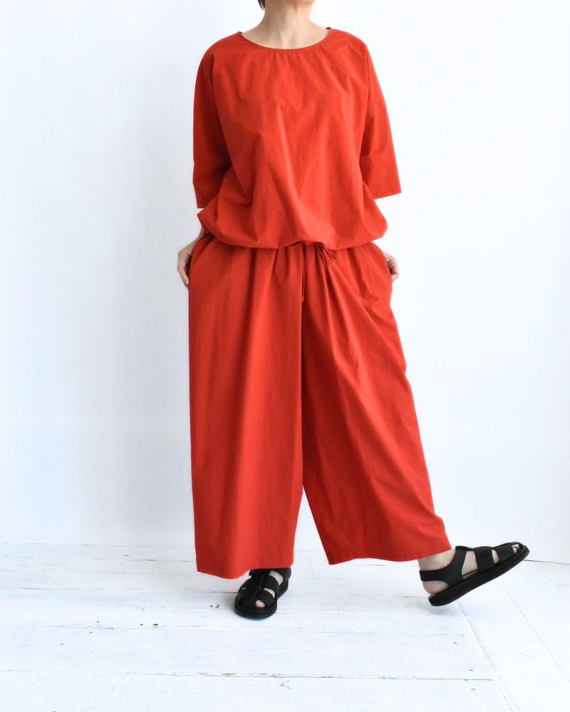 ワイドコクーンギャザーパンツ Orange