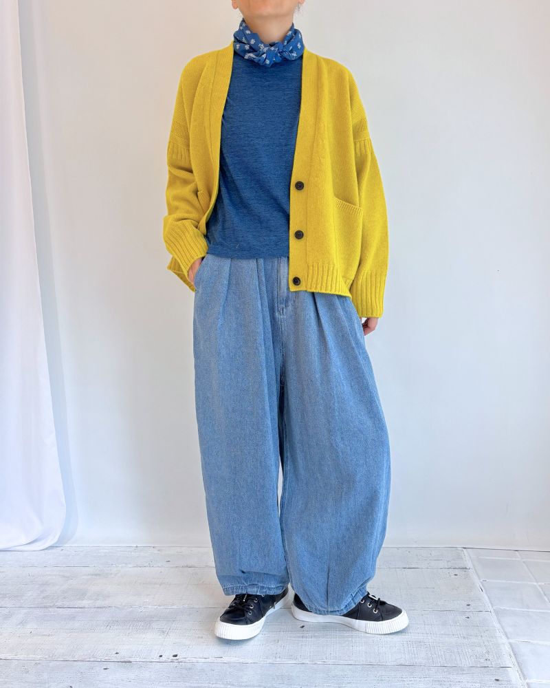 JANE Vネックカーディガン Yellow