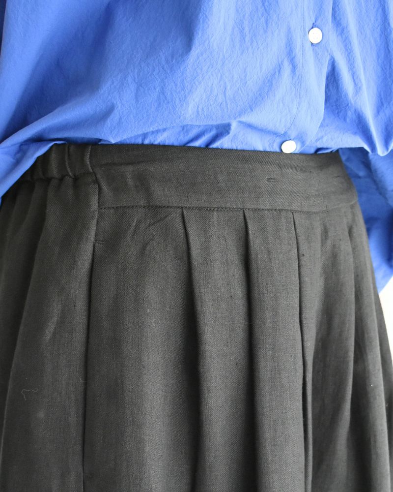 サルエルワイド ショートレングスパンツ Black