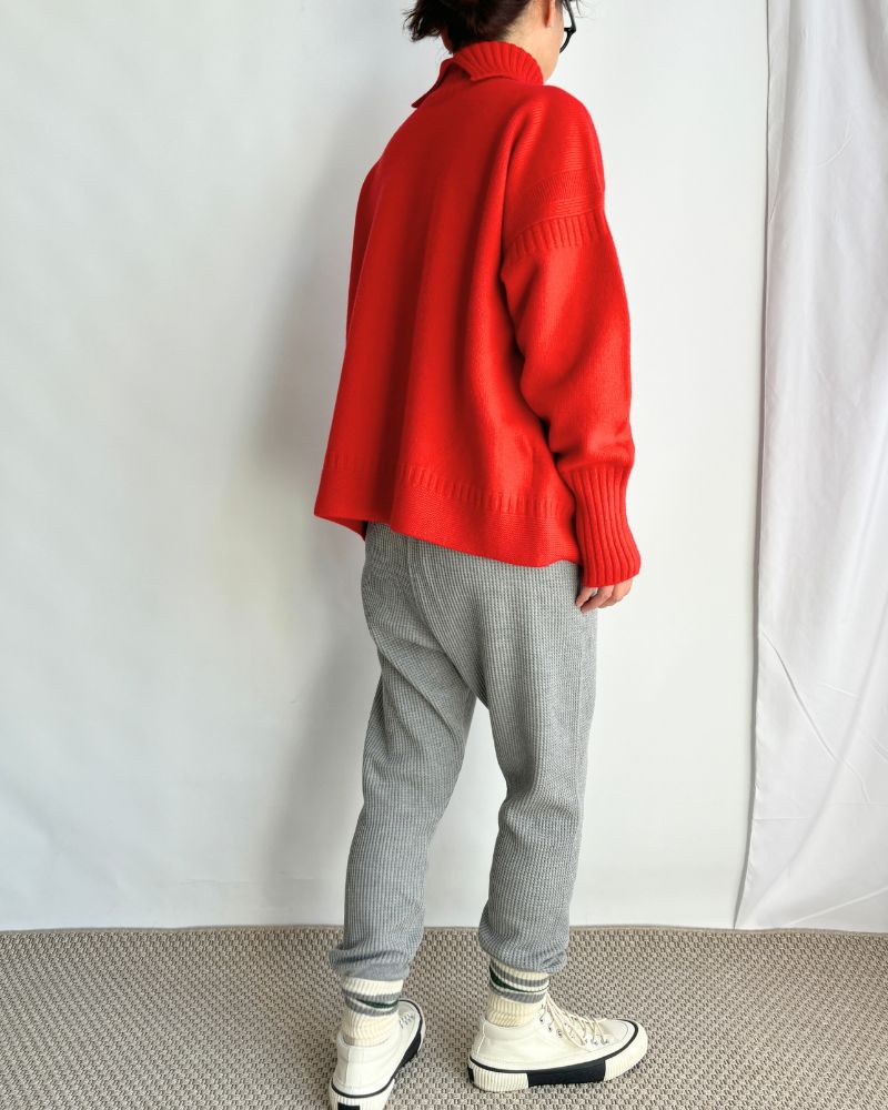 LULU 2Wayタートルニット Red