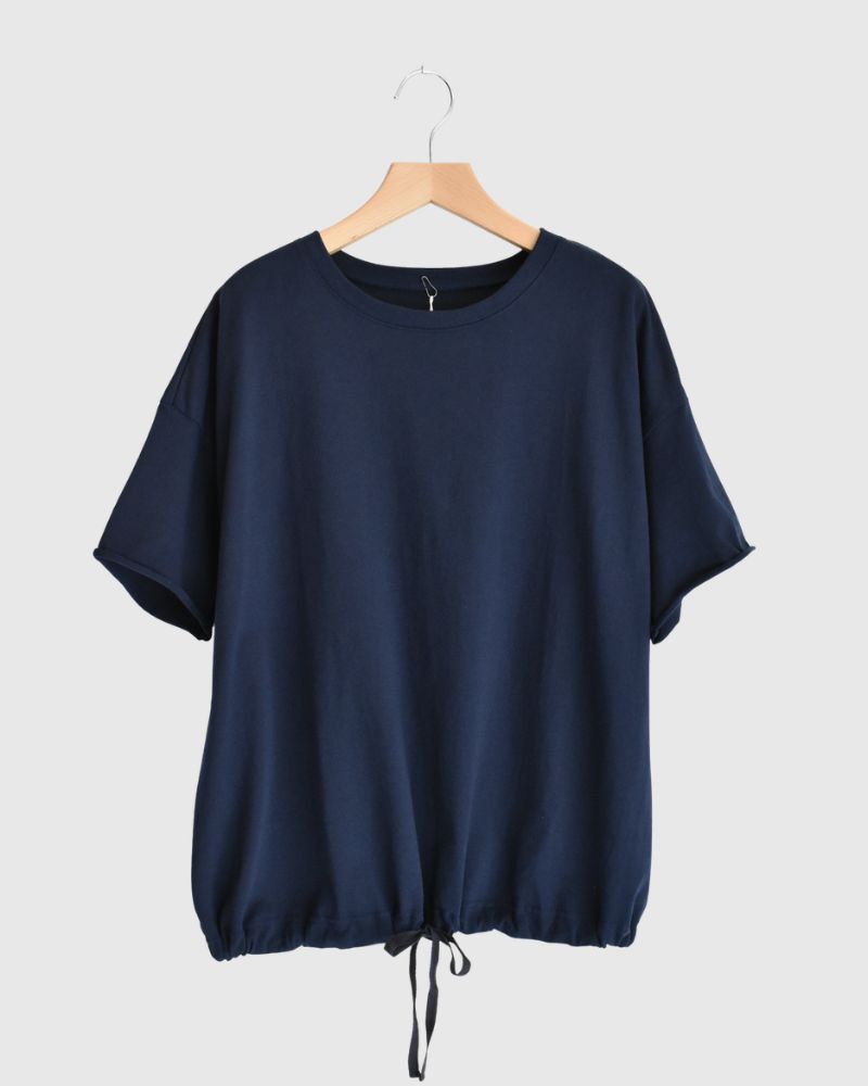 ハーフスリーブ ドロストTシャツ Navy