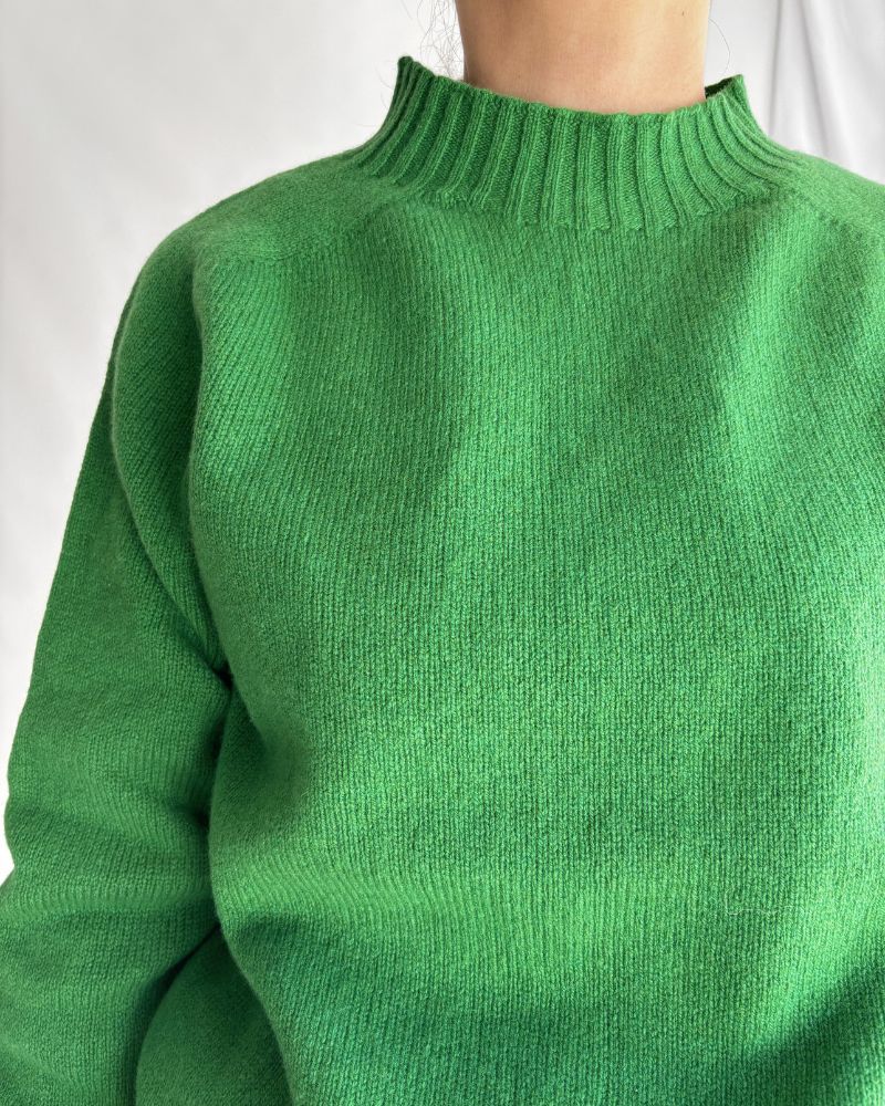 2ply Highgaze Highneck Knit Pagoda(Green)