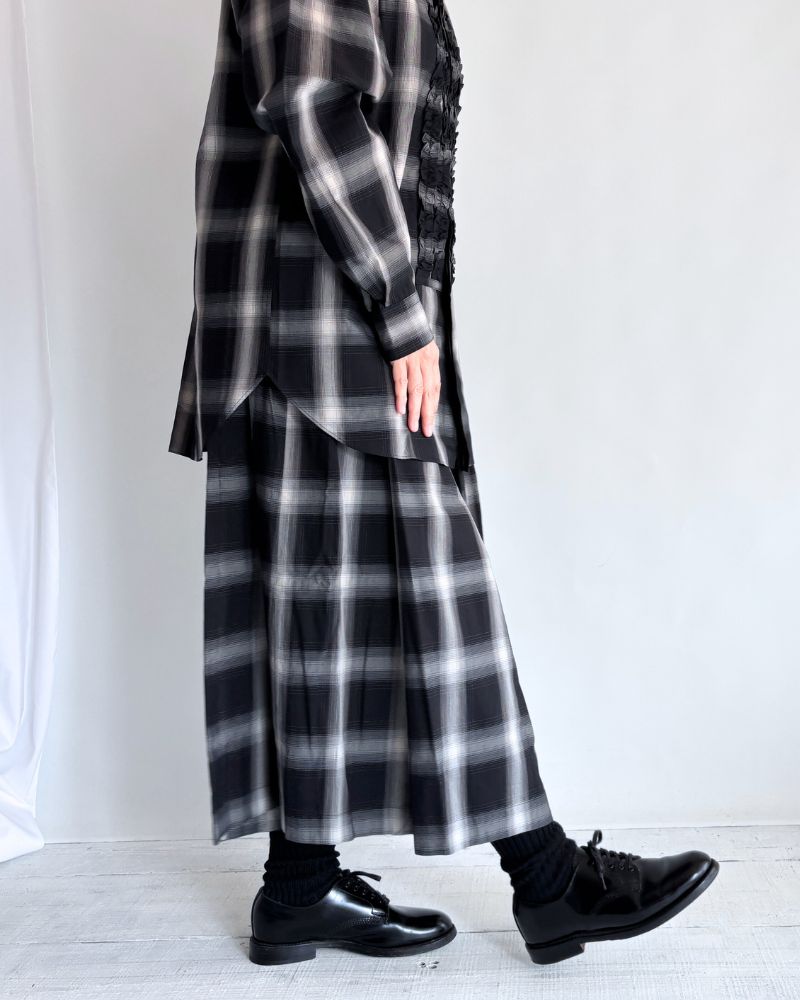 DOLLY-W タックスカート GrayCheck