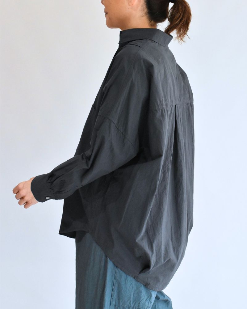 タックコクーンシャツ Gray
