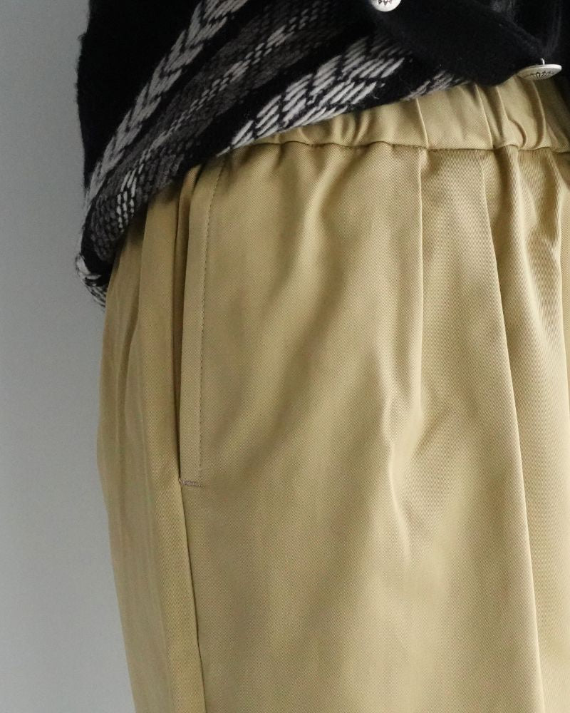 WEST POINT 2TUCK TAPERED EASY PANTS Beige