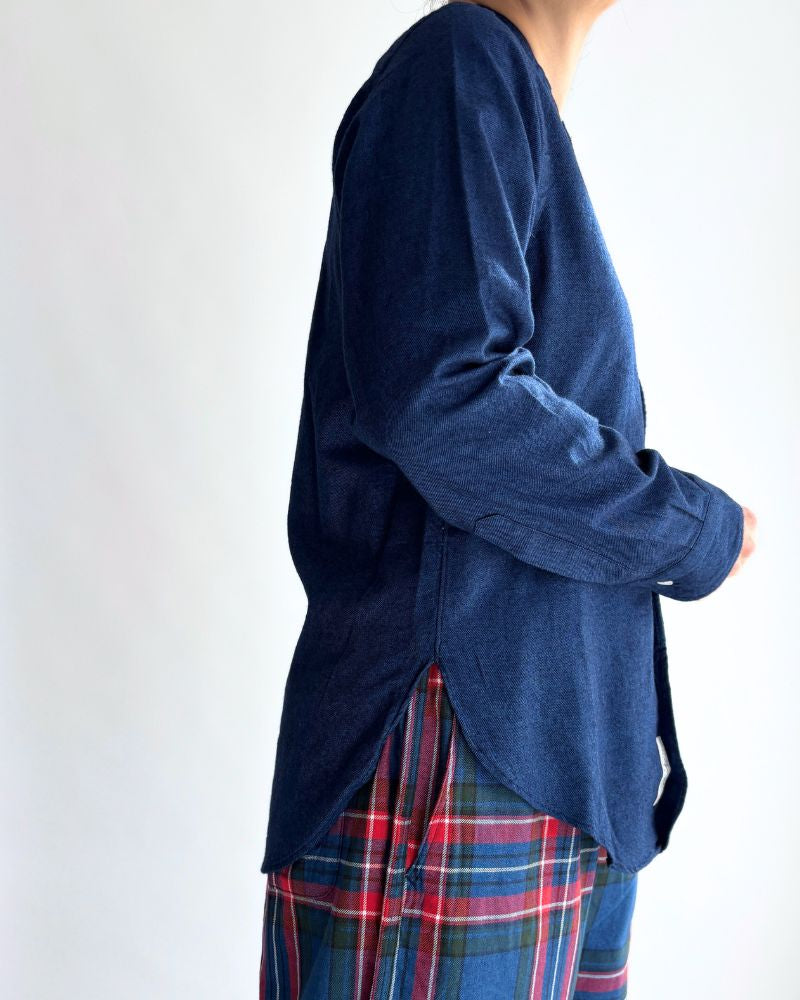 INDIGO クラシックフィットシャツ Indigo