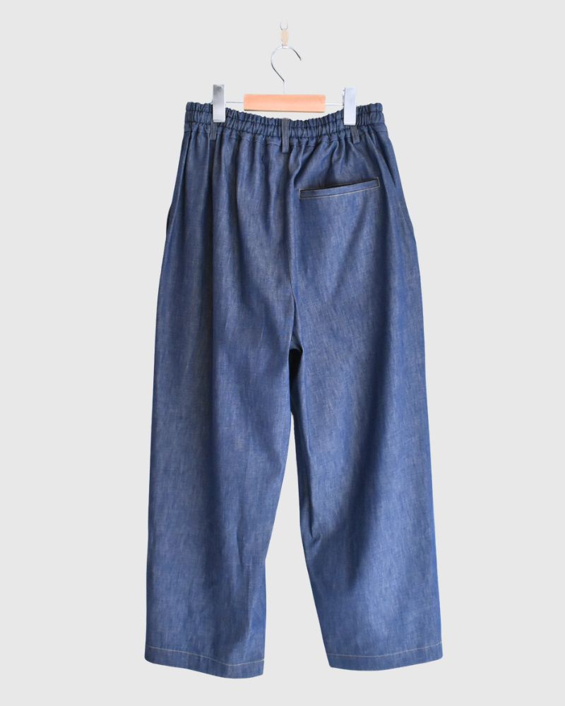 HAKU-DENIM タックパンツ Blue