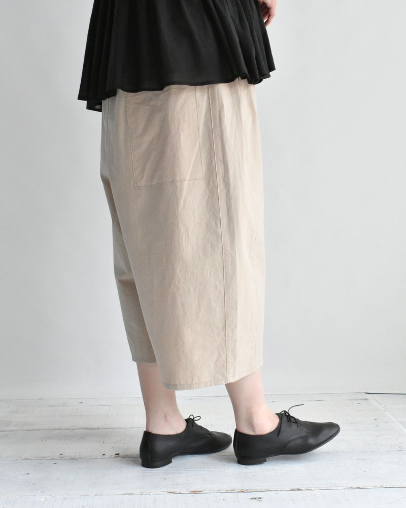 ヴィンテージコットン オーバルパンツ Beige