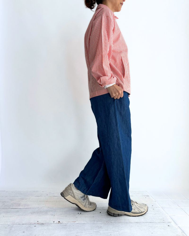 POPLIN STRIPE DRIZZLER JACKET OrangeStripe