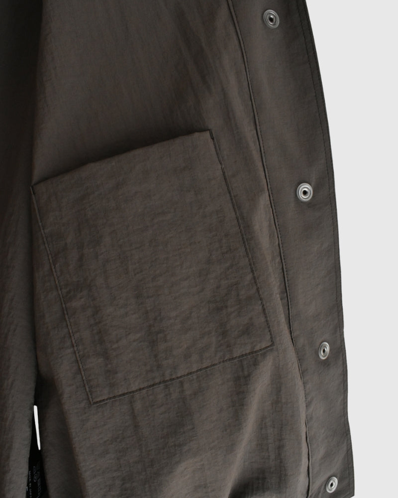 ファンネルネックジャケット Brown