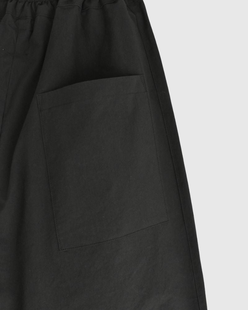 ヴィンテージコットン オーバルパンツ Black