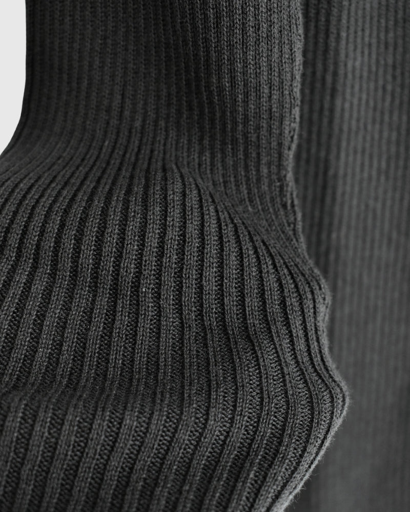 JAPAN WHOLEGARMENT リブニットプルオーバー Black