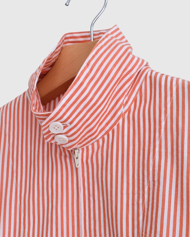POPLIN STRIPE DRIZZLER JACKET OrangeStripe