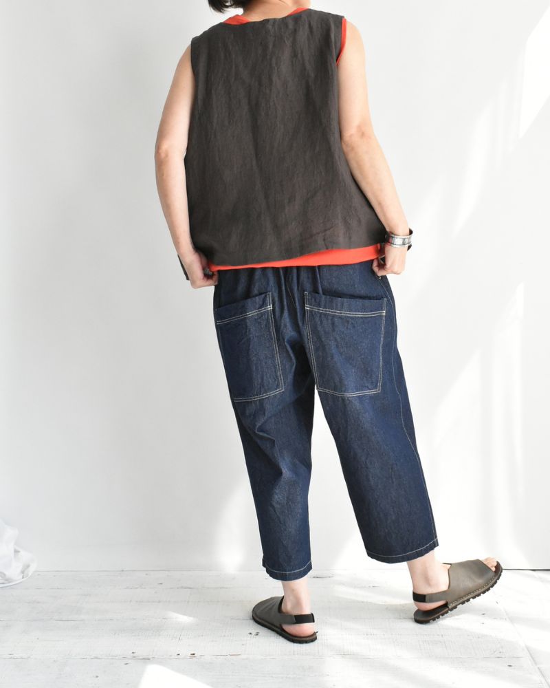 ビックポケットペグトップパンツ (DENIM) Indigo