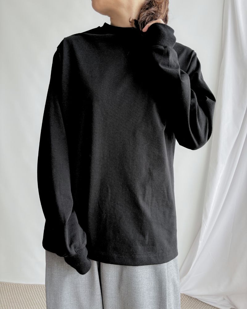 テンジククルーネックL/S TEE Black