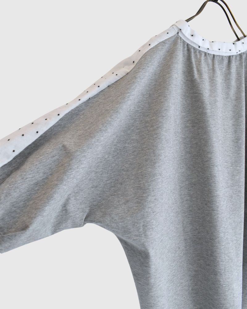 【予約】S/S TT189 カットボイルと杢カットソーのコンビシャツ（2月）