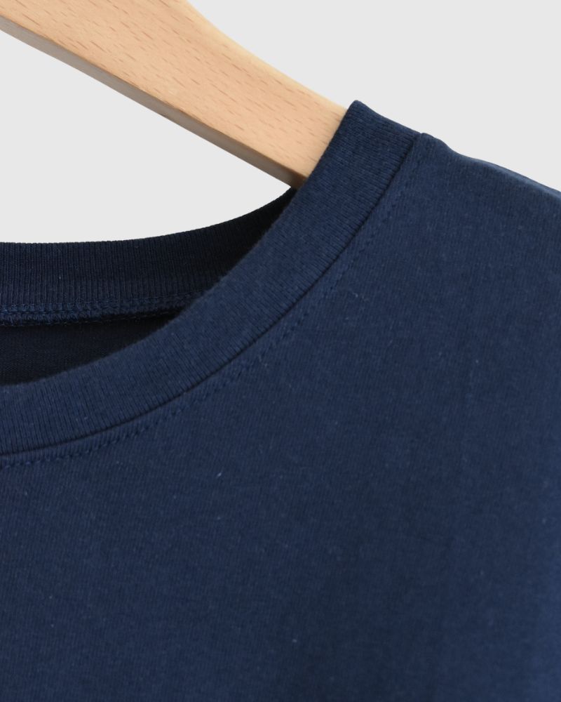 ハーフスリーブ ドロストTシャツ Navy