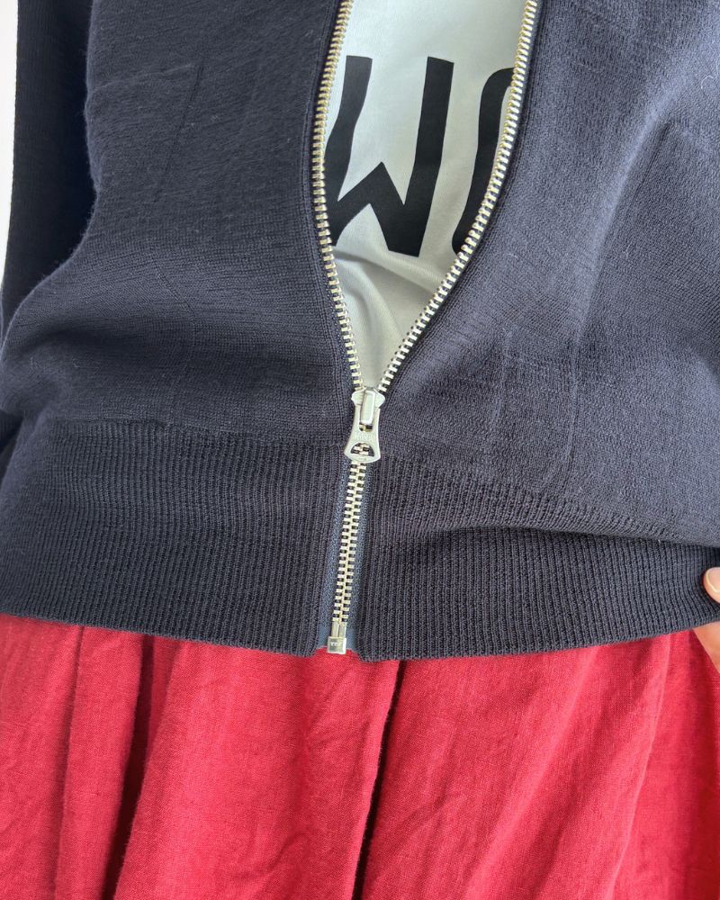 メリノジップライナージャケット Navy